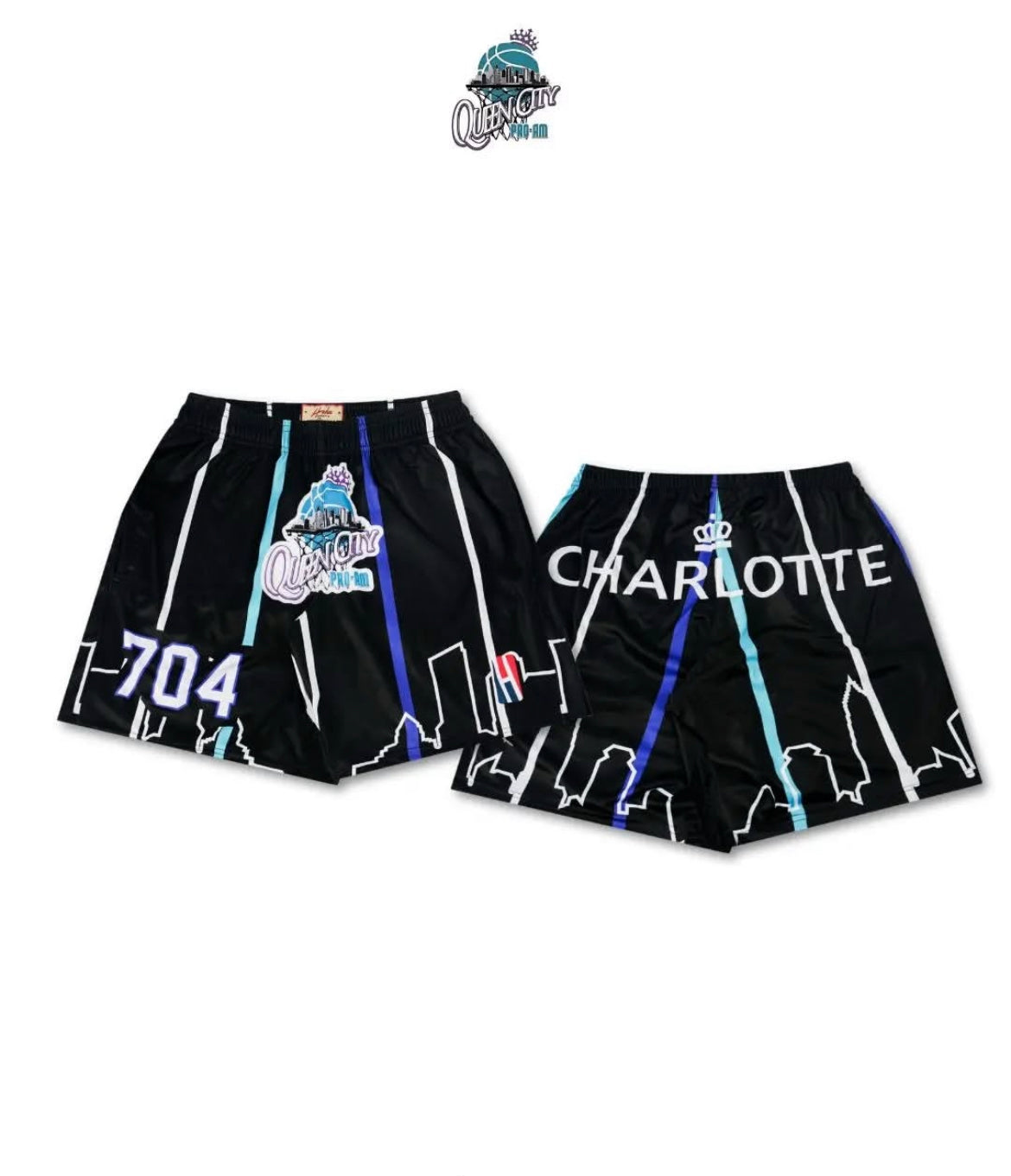 “Queen City Black” Shorts